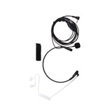 Maxbell 2x2 Way Talk Headset PTT Mic Acoustic Tube Earpiece for Motorola T-Series