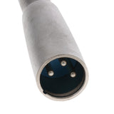 Maxbell 4x2pc - XLR 3-Pin Male to 1/4" 6.35mm Mono Female Jack Audio Cable Mic Adapter