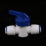 Maxbell 2xInline Tap 1/4"OD POM Ball Valve Quick Connect Switch for Water Purifier