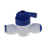 Maxbell 2xInline Tap 1/4"OD POM Ball Valve Quick Connect Switch for Water Purifier