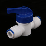 Maxbell 2xInline Tap 1/4"OD POM Ball Valve Quick Connect Switch for Water Purifier