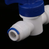 Maxbell 2xInline Tap 1/4"OD POM Ball Valve Quick Connect Switch for Water Purifier