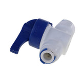 Maxbell 2xInline Tap 1/4"OD POM Ball Valve Quick Connect Switch for Water Purifier