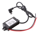 Maxbell 3xCar Charger DC Converter Module 12V To 5V 3A w/ Right Angle Micro USB Cable