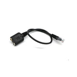Maxbell 20xDual 3.5mm Female to RJ9 Jack Adapter Convertor Headset Telephone Use Cable