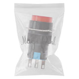 Maxbell 2x16mm DC 12V Momentary Latching Push Button Self-Lock LED Light Switch Red