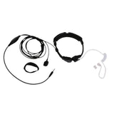 Maxbell 2x3.5mm Throat Viberate Mic Adjustable Neckband Headphone for Phones/Gaming