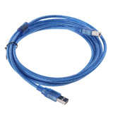 Maxbell USB Cable Printer Type A to B Male Hi-Speed 2.0 28AWG Lead 3Meters+1.5Meters