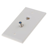 Maxbell 18xCoaxial F Connector Ethernet Network  Jack Wall Plate Socket
