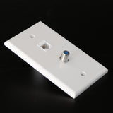 Maxbell 18xCoaxial F Connector Ethernet Network  Jack Wall Plate Socket