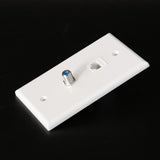 Maxbell 12xCoaxial F Connector Ethernet Network  Jack Wall Plate Socket