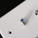 Maxbell 15xCoaxial F Connector Ethernet Network  Jack Wall Plate Socket