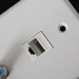 Maxbell 12xCoaxial F Connector Ethernet Network  Jack Wall Plate Socket