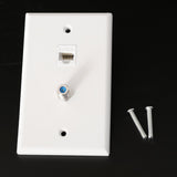 Maxbell 7xCoaxial F Connector Ethernet Network  Jack Wall Plate Socket