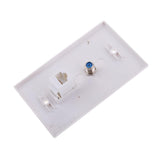 Maxbell 18xCoaxial F Connector Ethernet Network  Jack Wall Plate Socket