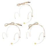 Maxbell 8xProfessional Ear Hook Wired Headset / Headworn Microphone Skin Color 3Pin