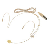 Maxbell 2pcs Mini Wired Headset Headworn Microphone Condenser Mic for Tour Guide