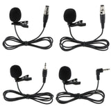 Maxbell 4xLavalier Lapel Tie Clip-on Vacuum Tube Microphone  MINI XLR 3Pin