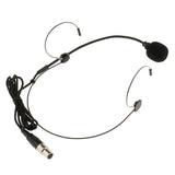 Maxbell 4xDouble Ear Hook Wired Headset Headworn Microphone Black XLR 3Pin