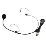 Maxbell 7xDouble Ear Hook Wired Headset Headworn Microphone Black XLR 4Pin