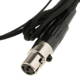 Maxbell 2xDouble Ear Hook Wired Headset Headworn Microphone Black XLR 4Pin