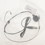 Maxbell 8xDouble Ear Hook Wired Headset Headworn Microphone Black XLR 4Pin