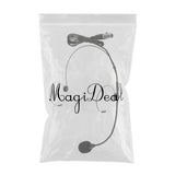 Maxbell 8xDouble Ear Hook Wired Headset Headworn Microphone Black XLR 4Pin