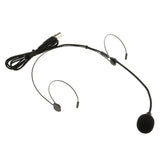Maxbell 8xDouble Ear Hook Wired Headset Headworn Microphone Black XLR 4Pin