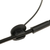 Maxbell 15xDouble Ear Hook Wired Headset Headworn Microphone Black 3.5mm Straight Angle