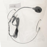Maxbell 5xDouble Ear Hook Wired Headset Headworn Microphone Black 3.5mm Straight Angle