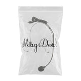 Maxbell 20xDouble Ear Hook Wired Headset Headworn Microphone Black 3.5mm Straight Angle