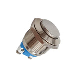 Maxbell 2x19mm Nickel Plated Brass Waterproof Starter Switch Momentary Push Button