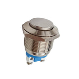 Maxbell 2x19mm Nickel Plated Brass Waterproof Starter Switch Momentary Push Button