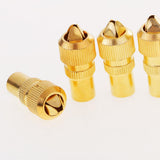 Maxbell 2x10 Pieces TV Aerial Male Connectors Coaxial RF Cable Plug Grip End Adapter