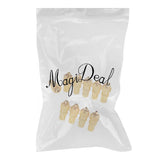 Maxbell 2x10 Pieces TV Aerial Male Connectors Coaxial RF Cable Plug Grip End Adapter