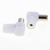 Maxbell 3x10 Pieces Right Angle RF Male Connector Plug for Coaxial Cable TV Aerial