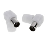 Maxbell 3x10 Pieces Right Angle RF Male Connector Plug for Coaxial Cable TV Aerial