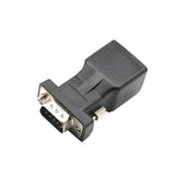 Maxbell DB9 RS232 Male to RJ45 Female Adapter COM Port to LAN Ethernet Port Converter