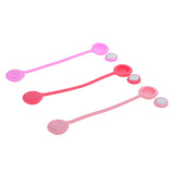 Maxbell 2x3Pieces Magnetic Earphone Cable Winders Wrap Corder Organzier String Tidy B