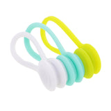 Maxbell 2x3Pieces Magnetic Earphone Cable Winders Wrap Corder Organzier String Tidy C