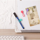 Maxbell 2x3Pieces Magnetic Earphone Cable Winders Wrap Corder Organzier String Tidy C