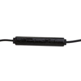 Maxbell 2x3.5mm In Ear Air Tube Anti-radiation Earphone Microphone Headphone Black