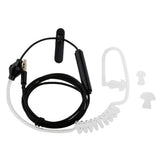 Maxbell 3x3.5mm In Ear Air Tube Anti-radiation Earphone Microphone Headphone Black