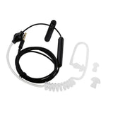 Maxbell 3x3.5mm In Ear Air Tube Anti-radiation Earphone Microphone Headphone Black