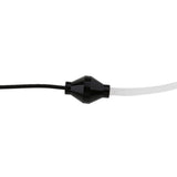 Maxbell 2x3.5mm In Ear Air Tube Anti-radiation Earphone Microphone Headphone Black