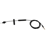 Maxbell 3x3.5mm In Ear Air Tube Anti-radiation Earphone Microphone Headphone Black
