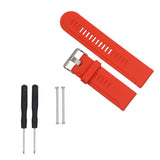 Maxbell 2xSilicone Wrist Band Replacement Strap for Garmin Fenix 3 HR Watch Red