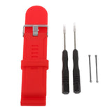 Maxbell 2xSilicone Wrist Band Replacement Strap for Garmin Fenix 3 HR Watch Red