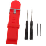 Maxbell 2xSilicone Wrist Band Replacement Strap for Garmin Fenix 3 HR Watch Red