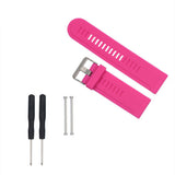 Maxbell 2xSilicone Wrist Band Replacement Strap for Garmin Fenix 3 HR Watch Rose Red